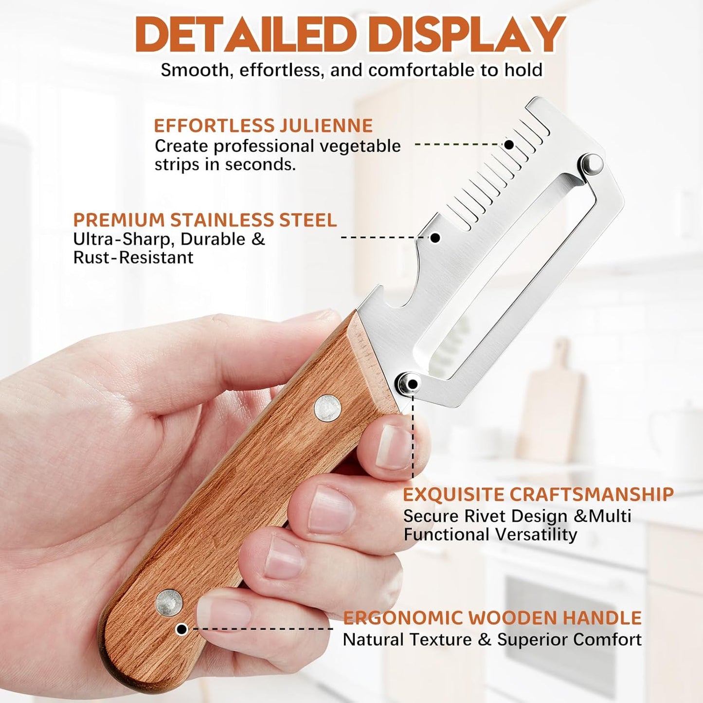 MULTIFUNCTIONAL  Ultra Sharp Vegetable Peeler & Cutter