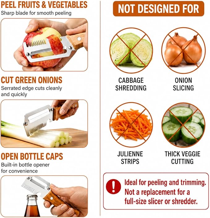 MULTIFUNCTIONAL  Ultra Sharp Vegetable Peeler & Cutter